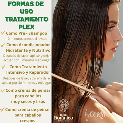 Ritual Botanico Accelerated Growth & Ultra Repair S.O.S Kit: Onion Shampoo, Hair Mask, Intensive PLEX Conditioner, DUO Heat Protectant + Gift Box + Trendy Gift Avelisse