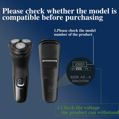 5V USB Charger for Philips Norelco Shaver 2400 3900 MG3919, Compatible with Wet & Dry Series 2000 5000 7000 3000