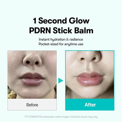 VT COSMETICS PDRN Essence Stick Balm - Multi Wrinkle Eye & Neck Treatment, Glow Makeup Base, Plumping Fine Lines, 0.33 oz Avelisse