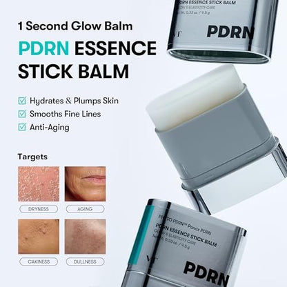 VT COSMETICS PDRN Essence Stick Balm - Multi Wrinkle Eye & Neck Treatment, Glow Makeup Base, Plumping Fine Lines, 0.33 oz Avelisse