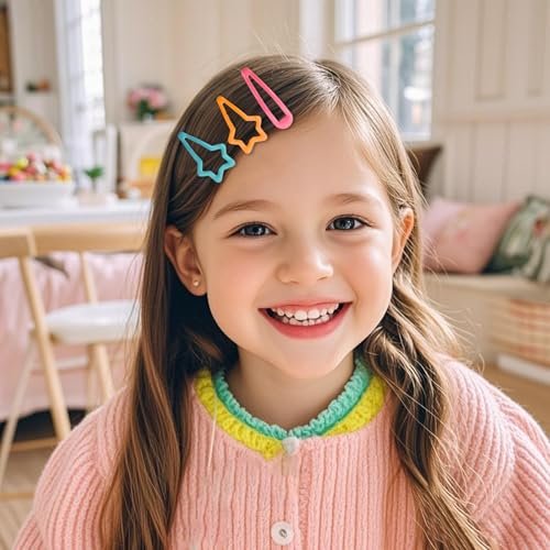 32pcs Colorful Metal Fruit & Animal Hair Clips for Girls Women Teens Kids - No Slip Barrettes for Birthday Party - görsel 12