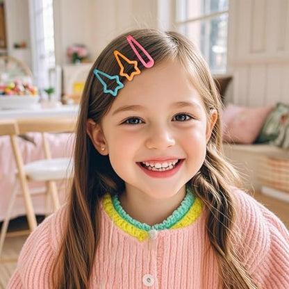 32pcs Colorful Metal Fruit & Animal Hair Clips for Girls Women Teens Kids - No Slip Barrettes for Birthday Party