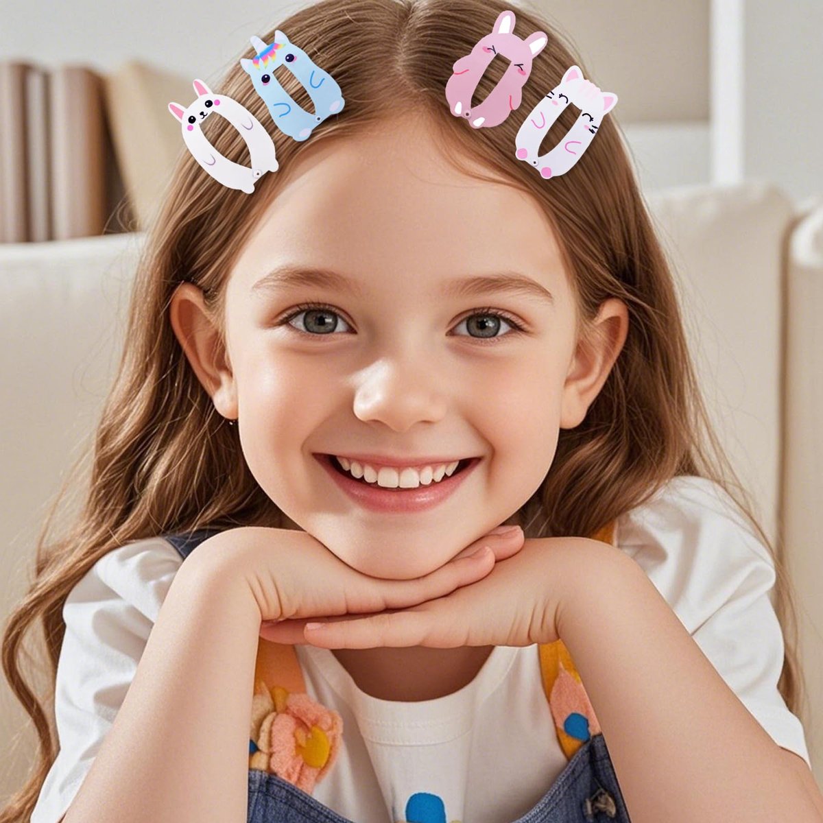 32pcs Colorful Metal Fruit & Animal Hair Clips for Girls Women Teens Kids - No Slip Barrettes for Birthday Party - görsel 7