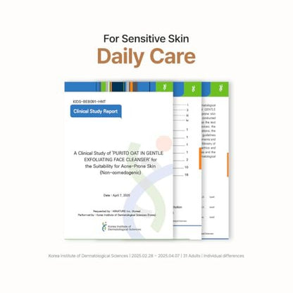 Purito Oat Exfoliating Facial Polish Cleanser - Hydrating Daily Face Wash with Gentle Scrub Clay, Pore Minimizing, Panthenol, Oat Seed Water, Vegan, Non-comedogenic Korean Skin Care (5.07 fl.oz) Avelisse