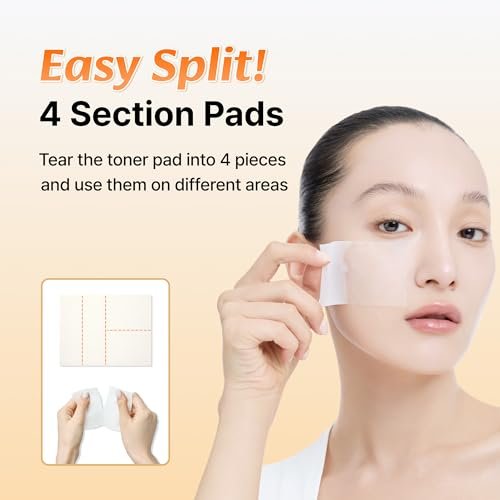DearKlairs Freshly Juiced Vitamin C Toner Pads - Hydrating & Exfoliating Korean Skincare for Sensitive Skin, 80 Pads Avelisse