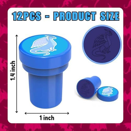 36PCS Dragon Party Favors Set: Pre-Cut Temporary Tattoos & Stamps for Dragon-Themed Birthday, Goodie Bags, Classroom Rewards, and Kids' Gifts Avelisse