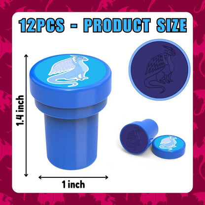 36PCS Dragon Party Favors Set: Pre-Cut Temporary Tattoos & Stamps for Dragon-Themed Birthday, Goodie Bags, Classroom Rewards, and Kids' Gifts Avelisse