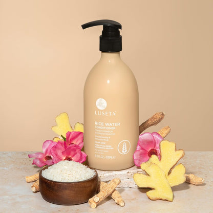 Luseta Rice Water Conditioner - Strengthening & Nourishing, Revitalizes Shine, Hydrating & Frizz Control for All Hair Types, 16.9 oz Avelisse