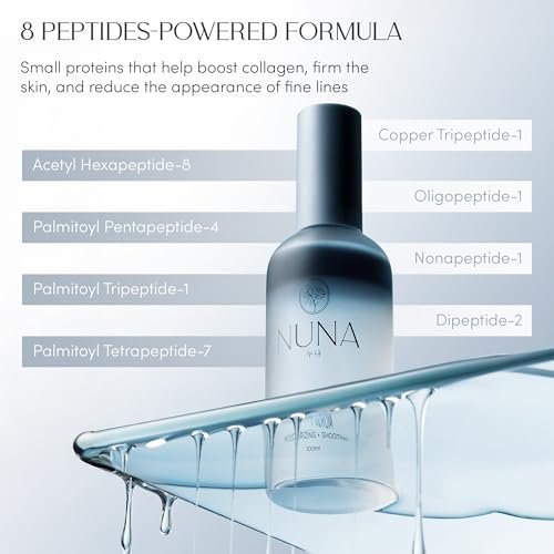 NUNA Ultra Hydrating Face Serum Spray with Peptides, Niacinamide, Hyaluronic Acid & Botanical Extracts – Korean Lightweight Moisture Boost Facial Mist & Setting Spray for Makeup – 3.38 fl oz Avelisse