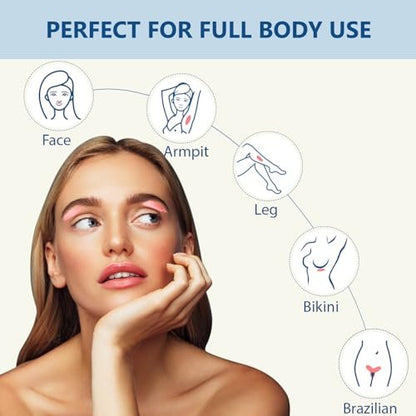 Yovanpur Hard Wax Beads 10.5oz (3 Pack) – Professional Waxing Beans for Hair Removal – Brazilian, Bikini, Face, Eyebrows, Underarms, Chest, Back, Legs – for Women & Men