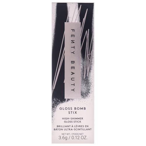 Gloss Bomb Stix Shimmer - 02 Fussy by Fenty Beauty - Dusty Pink Shimmer Lipstick (0.12 oz) Avelisse