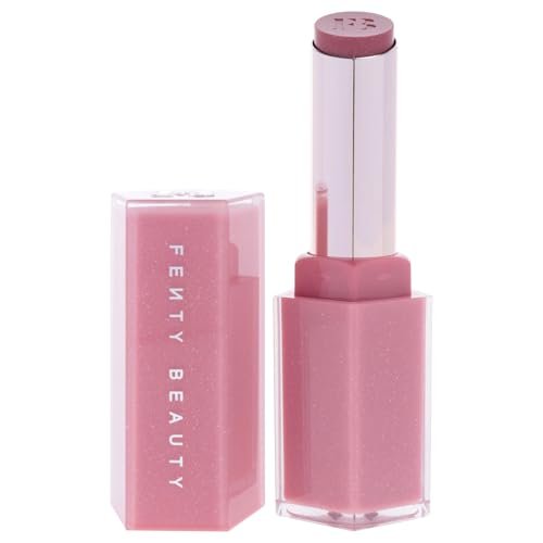 Gloss Bomb Stix Shimmer - 02 Fussy by Fenty Beauty - Dusty Pink Shimmer Lipstick (0.12 oz) Avelisse