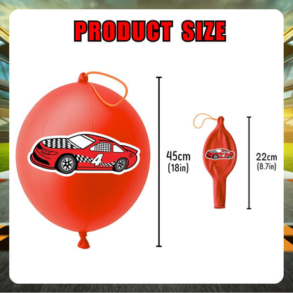 72PCS Race Car Party Favors for Kids - Car-Themed Party Supplies with Temporary Tattoos & Punch Balloons, Birthday Gifts, Goodie Bag Fillers, Classroom Rewards