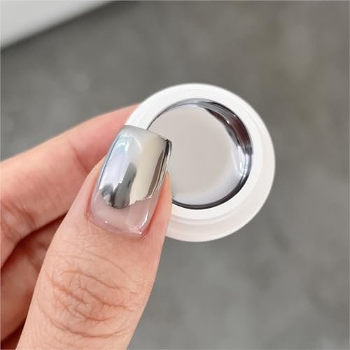 GAOY Metallic Gel Nail Polish - Silver Chrome Painting Gel for Nail Line Art, Metal Finish - 0.17 Fl Oz - görsel 2