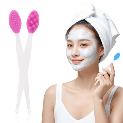 48 Pack Lip Scrub Brush - Silicone Double Sided Lip Exfoliator for Men Women, 6 Colors