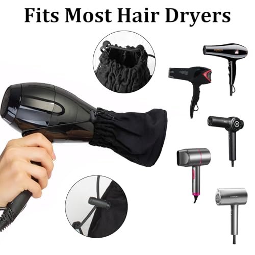 Foldable Travel Hair Diffuser Sock for Curly & Wavy Hair – Universal Fit for Most Standard Hair Dryers (Silver) - görsel 6