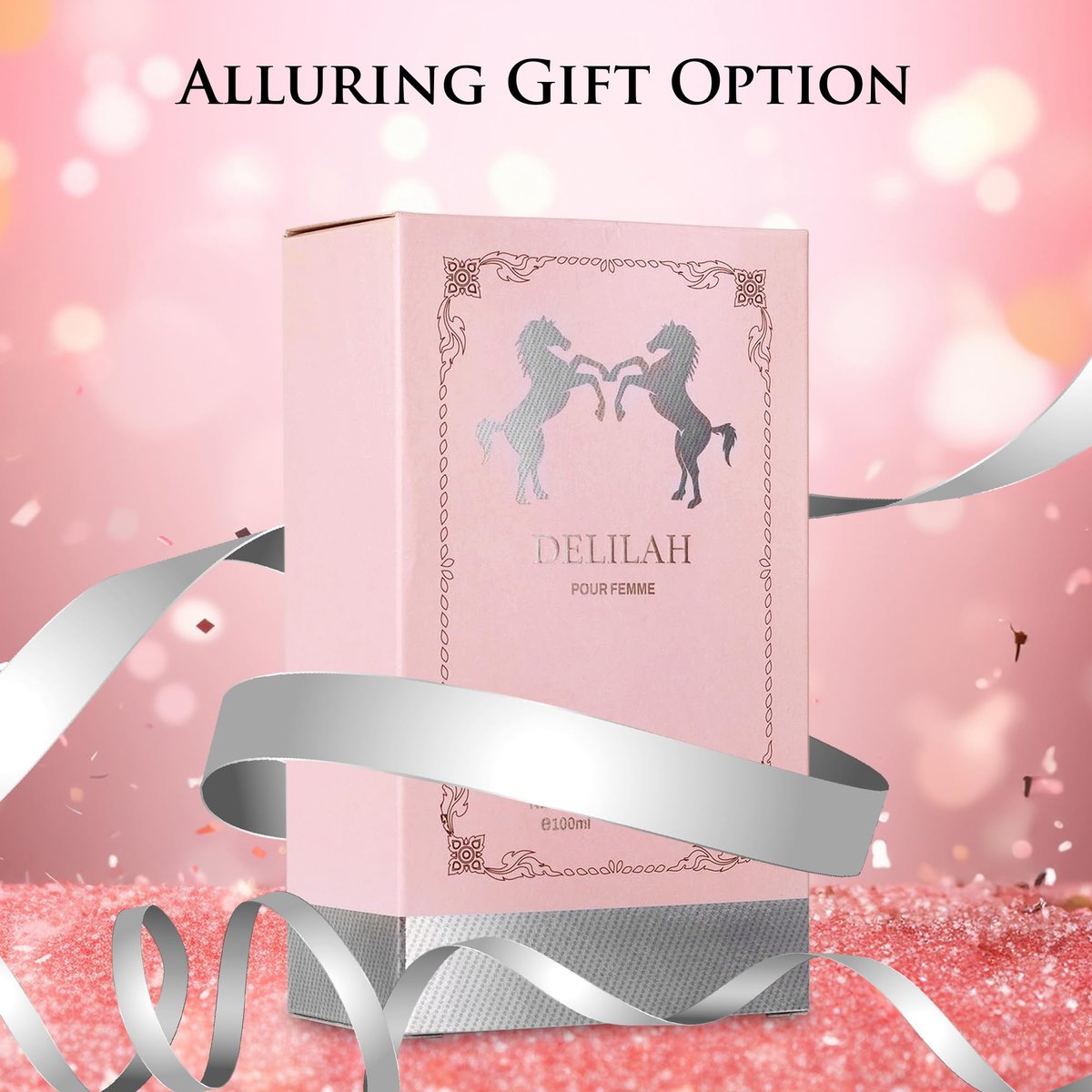 Delilah for Women Eau de Parfum - Floral Fruity Fragrance with Rose, Peony & Lychee - 100ml (3.4 Fl Oz) - URBAN COLLECTION Avelisse