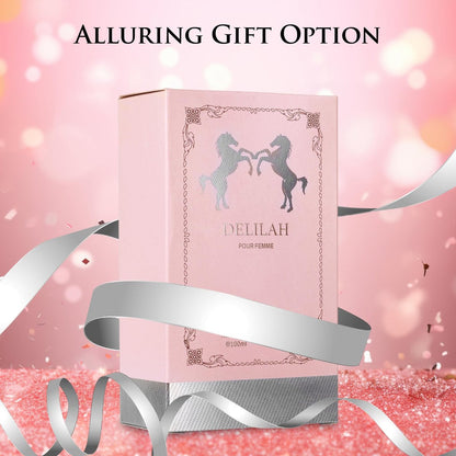 Delilah for Women Eau de Parfum - Floral Fruity Fragrance with Rose, Peony & Lychee - 100ml (3.4 Fl Oz) - URBAN COLLECTION Avelisse