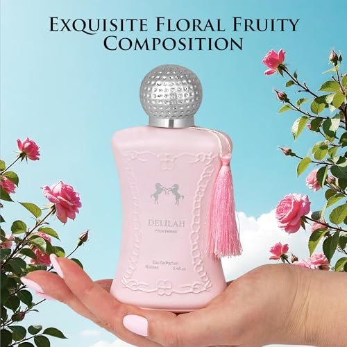 Delilah for Women Eau de Parfum - Floral Fruity Fragrance with Rose, Peony & Lychee - 100ml (3.4 Fl Oz) - URBAN COLLECTION Avelisse