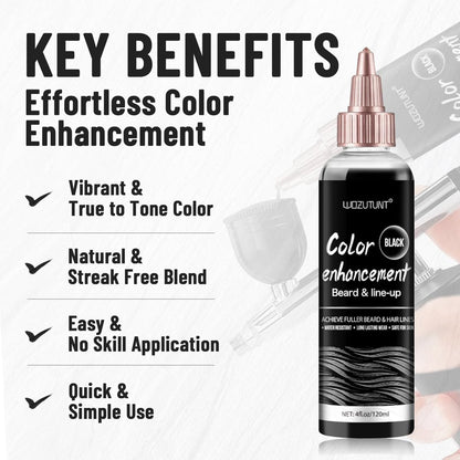 WOZUTUNT Enhancement Color Hair Enhancer For Beard & Lineup - Hairline Filler Spray Enhancements Barber Spray - Barber Beard Liner For Thicker & Fuller Hairstyling Men's Grooming Products Avelisse