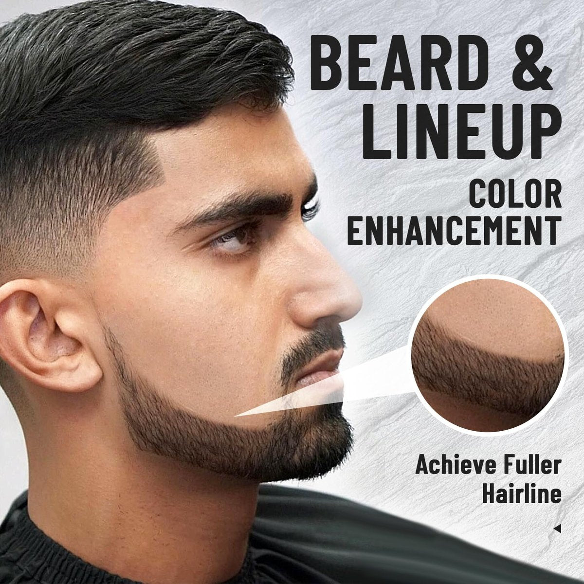 WOZUTUNT Enhancement Color Hair Enhancer For Beard & Lineup - Hairline Filler Spray Enhancements Barber Spray - Barber Beard Liner For Thicker & Fuller Hairstyling Men's Grooming Products Avelisse