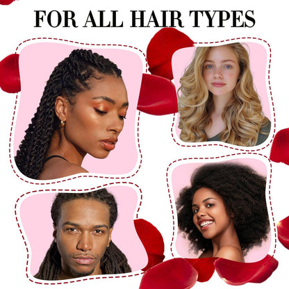 Rose Water Hair Moisturizing Refreshing Spray for Locs - Peppermint & Rose Water Scalp Moisturizer, Hydrating Dreadlock Spray, Nourishing Natural Loc Care & Maintenance, 8.45 Fl Oz