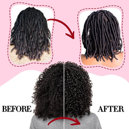 Rose Water Hair Moisturizing Refreshing Spray for Locs - Peppermint & Rose Water Scalp Moisturizer, Hydrating Dreadlock Spray, Nourishing Natural Loc Care & Maintenance, 8.45 Fl Oz
