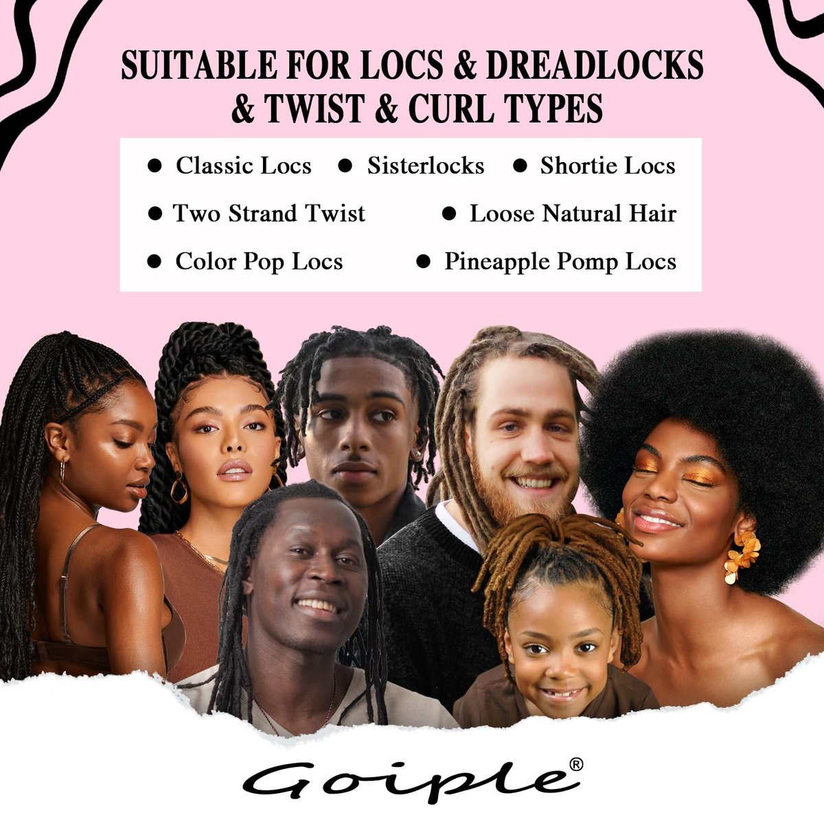 Rose Water Hair Moisturizing Refreshing Spray for Locs - Peppermint & Rose Water Scalp Moisturizer, Hydrating Dreadlock Spray, Nourishing Natural Loc Care & Maintenance, 8.45 Fl Oz - görsel 7