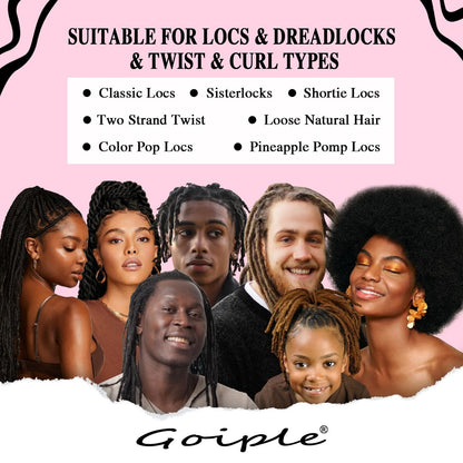 Rose Water Hair Moisturizing Refreshing Spray for Locs - Peppermint & Rose Water Scalp Moisturizer, Hydrating Dreadlock Spray, Nourishing Natural Loc Care & Maintenance, 8.45 Fl Oz