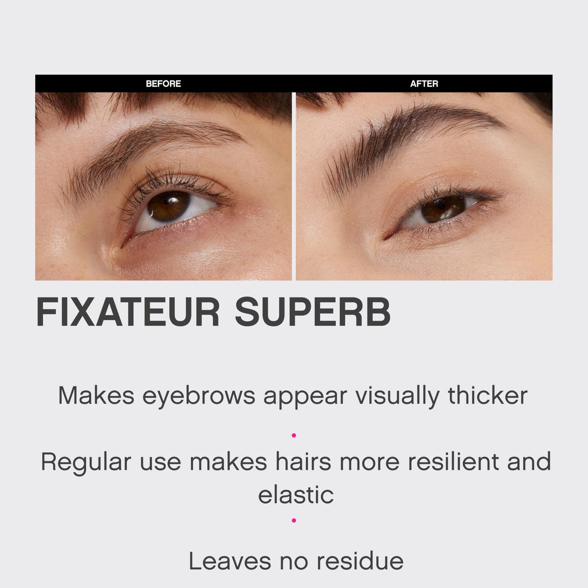 Vivienne Sabó Brow Gel Fixateur Superb – Clear Brow Gel for All-Day Hold, Smudge-Resistant Laminated Look, Precision Styling Brush, Lightweight Texture, 0.2 fl oz Avelisse