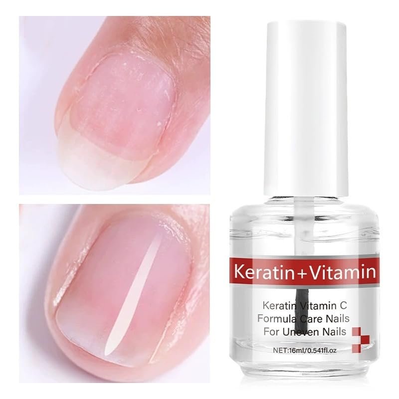 Keratin + Vitamins C Nail & Cuticle Oil - Strengthening and Moisturizing Care for Cracked Nails and Rigid Cuticles, Deep Hydration for Nail Growth Avelisse