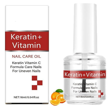 Keratin + Vitamins C Nail & Cuticle Oil - Strengthening and Moisturizing Care for Cracked Nails and Rigid Cuticles, Deep Hydration for Nail Growth Avelisse