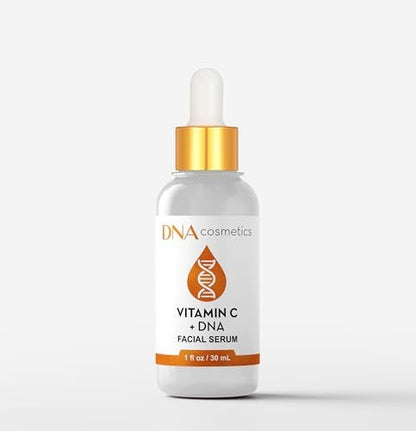 DNA Cosmetics Vitamin C Face Serum with PDRN DNA Repair Technology – Anti-Aging, Brightening, Collagen Boosting – 1 fl oz (30 mL)