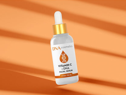 DNA Cosmetics Vitamin C Face Serum with PDRN DNA Repair Technology – Anti-Aging, Brightening, Collagen Boosting – 1 fl oz (30 mL)