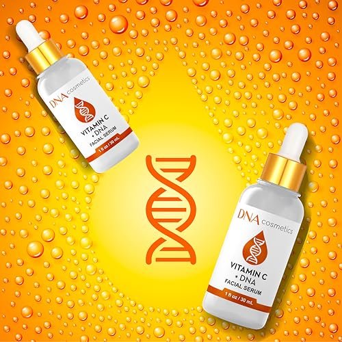 DNA Cosmetics Vitamin C Face Serum with PDRN DNA Repair Technology – Anti-Aging, Brightening, Collagen Boosting – 1 fl oz (30 mL) - görsel 8