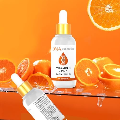 DNA Cosmetics Vitamin C Face Serum with PDRN DNA Repair Technology – Anti-Aging, Brightening, Collagen Boosting – 1 fl oz (30 mL) - görsel 4