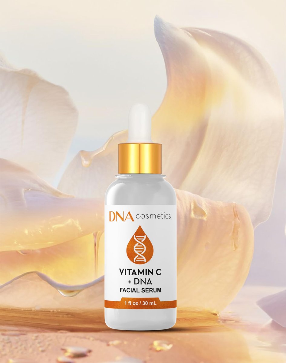 DNA Cosmetics Vitamin C Face Serum with PDRN DNA Repair Technology – Anti-Aging, Brightening, Collagen Boosting – 1 fl oz (30 mL) - görsel 11