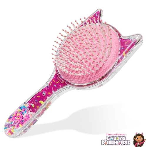 LUV HER Kids' Detangling Confetti Hair Brush – Gabby's Dollhouse Design, Gentle for Wet & Dry Hair, Ages 3+ Avelisse