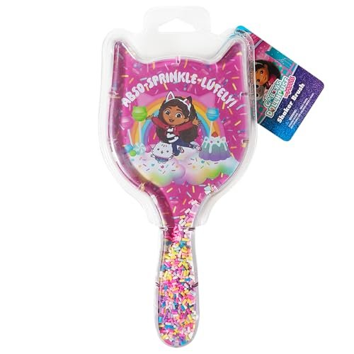 LUV HER Kids' Detangling Confetti Hair Brush – Gabby's Dollhouse Design, Gentle for Wet & Dry Hair, Ages 3+ Avelisse
