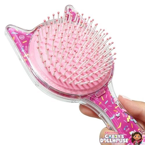 LUV HER Kids' Detangling Confetti Hair Brush – Gabby's Dollhouse Design, Gentle for Wet & Dry Hair, Ages 3+ Avelisse