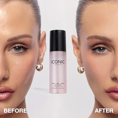 ICONIC LONDON Prep Set Blur Setting Spray - 1 Fl Oz - Vegan Makeup Fixing Spray with Radiant Glow Avelisse