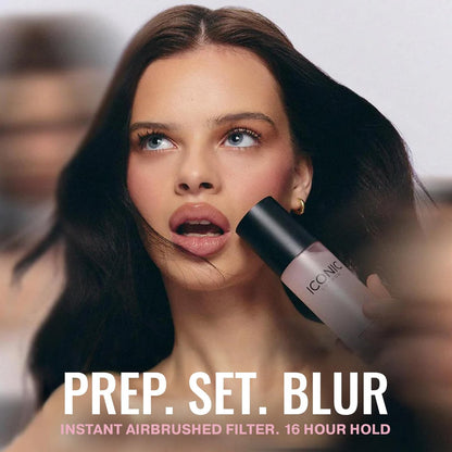 ICONIC LONDON Prep Set Blur Setting Spray - 1 Fl Oz - Vegan Makeup Fixing Spray with Radiant Glow Avelisse