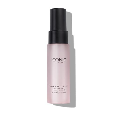 ICONIC LONDON Prep Set Blur Setting Spray - 1 Fl Oz - Vegan Makeup Fixing Spray with Radiant Glow Avelisse