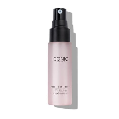 ICONIC LONDON Prep Set Blur Setting Spray - 1 Fl Oz - Vegan Makeup Fixing Spray with Radiant Glow Avelisse
