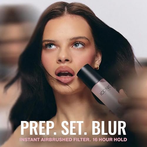 ICONIC LONDON Prep Set Blur Setting Spray - 1 Fl Oz - Vegan Makeup Fixing Spray with Radiant Glow Avelisse