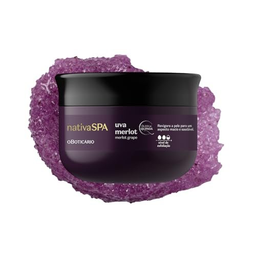 Nativa SPA by O Boticário Merlot Grape Body Scrub – Exfoliating Body Scrub for Smooth, Glowing Skin, 7.05 oz (200 g) - görsel 2