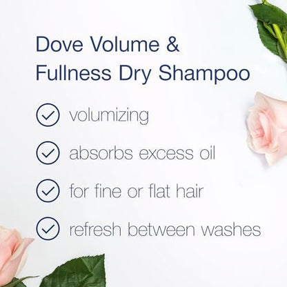 Dove Volume & Fullness Shampoo and Conditioner Set with Advanced Dry Shampoo – 3 Piece Hair Care Kit for Thin, Flat, Dry, Damaged Hair Avelisse