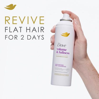 Dove Volume & Fullness Shampoo and Conditioner Set with Advanced Dry Shampoo – 3 Piece Hair Care Kit for Thin, Flat, Dry, Damaged Hair Avelisse
