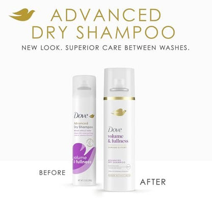 Dove Volume & Fullness Shampoo and Conditioner Set with Advanced Dry Shampoo – 3 Piece Hair Care Kit for Thin, Flat, Dry, Damaged Hair Avelisse