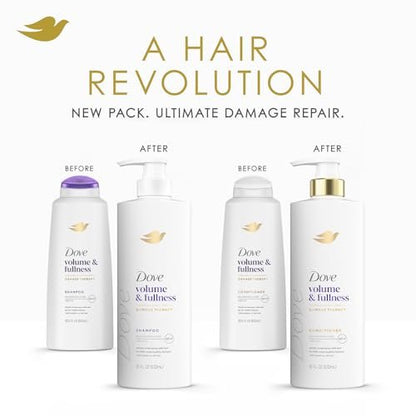 Dove Volume & Fullness Shampoo and Conditioner Set with Advanced Dry Shampoo – 3 Piece Hair Care Kit for Thin, Flat, Dry, Damaged Hair Avelisse